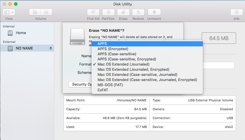 get hdd ready for mac os install in disk utility